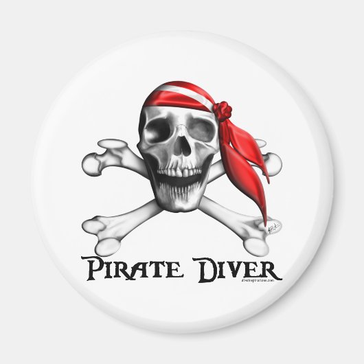 Pirate Diver Magnet Magneet (Voorkant)