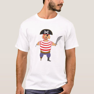 Pirate Dog Funny pirate dog cartoon T-shirt