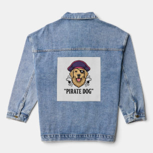 Pirate Dog Modèle de T-Shirt Gravure Vintage_1