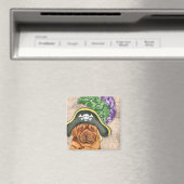 Pirate Dogue de Bordeaux Magnet (In Situ (Lave-vaisselle))