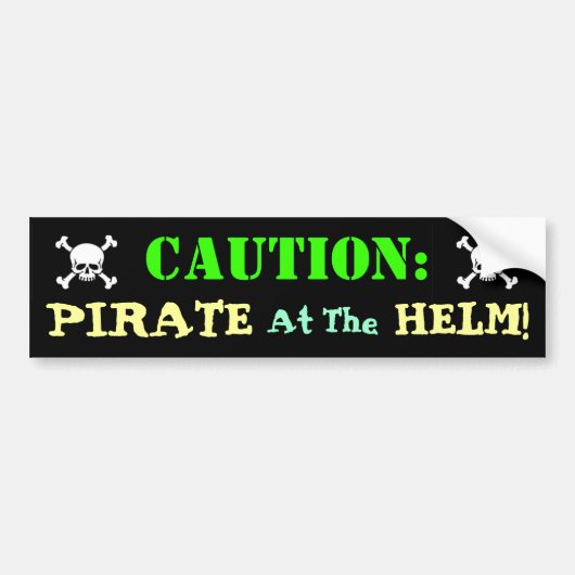 Pirate Driver Bumpersticker (Voorkant)