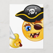 pirate emoji briefkaart (Voorkant)
