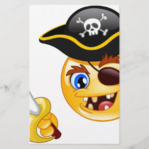 pirate emoji briefpapier