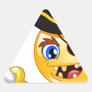 pirate emoji driehoek sticker