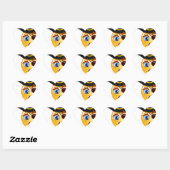 pirate emoji hart sticker (Vel)