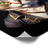 Pirate en Cat De Feline Buccaneer Poster (Hoek)
