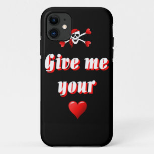 Pirate en harten iPhone 11 hoesje