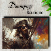 Pirate Eye Patch Decoupage Tissuepapier