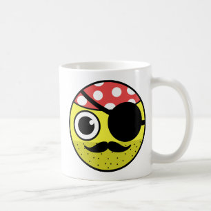 Pirate Face Coffee Mok