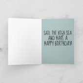 PIRATE FILLE CARTE D'ANNIVERSAIRE (Intérieur)