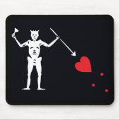 Pirate Flag Blackbeard Edward Teach Muismat (Voorkant)