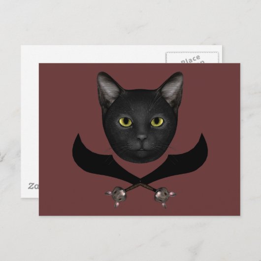 Pirate Flag Cat Briefkaart (Voorkant / Achterkant)