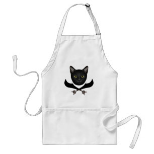 Pirate Flag Cat Standaard Schort