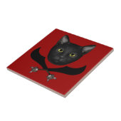 Pirate Flag Cat Tegeltje (Zijkant)