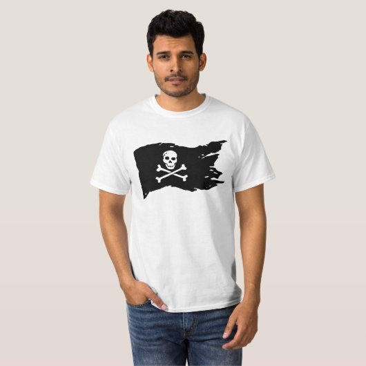 PIRATE FLAG DAD MANNEN T-SHIRTS (Voorkant volledig)