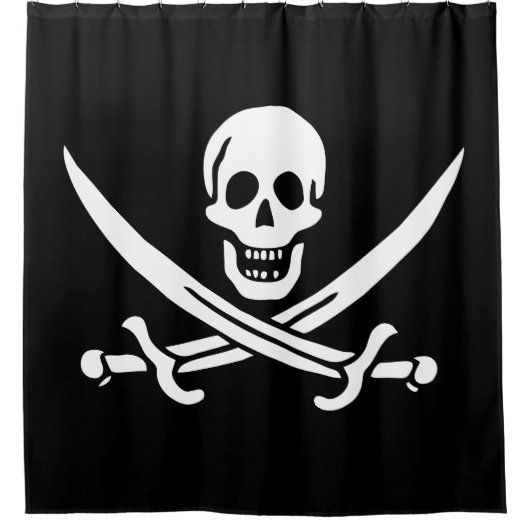 Pirate Flag Douchegordijn (Voorkant)