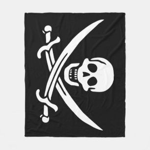 Pirate Flag Fleece Deken
