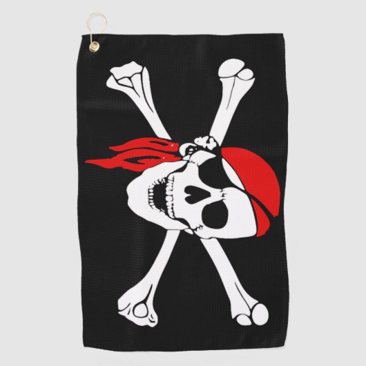 Pirate Flag Golf Towel Golfhanddoek (Voorkant)
