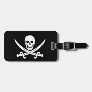 Pirate Flag Jolly Roger Baggage Label Bagagelabel