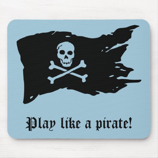 Pirate Flag Mousepad Muismat (Voorkant)
