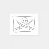 Pirate Flag Post it Note Pad Custom Background (Voorkant)