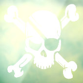 Pirate Flag Raamsticker (Vel 3)