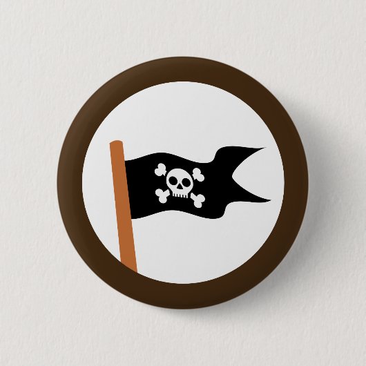 Pirate Flag Ronde Button 5,7 Cm (Voorkant)