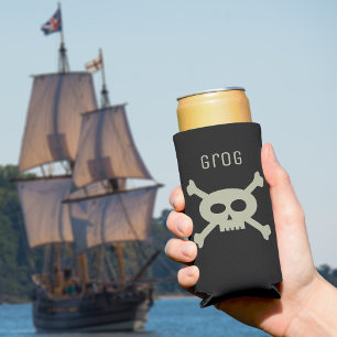 Pirate Flag Skull en Crossbones Custom Zwart