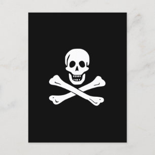 Pirate Flag Skull en Crossbones Jolly Roger Briefkaart