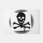 Pirate Flag Skull en Crossbones Jolly Roger Deurmat (Voorkant)