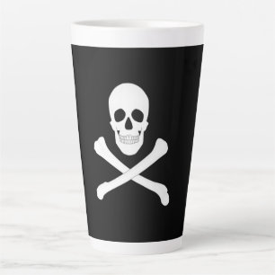 Pirate Flag (Skull en Crossbones) (Jolly Roger) Latte Mok