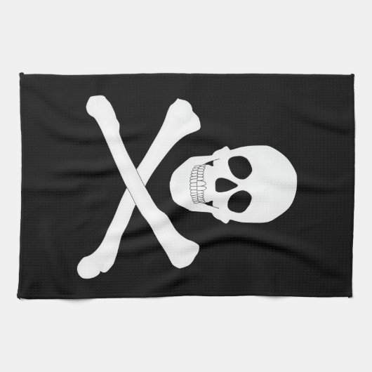 Pirate Flag (Skull en Crossbones) (Jolly Roger) Theedoek (Horizontaal)