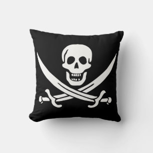 Pirate Flag Skull gekruist zwaarden Kussen