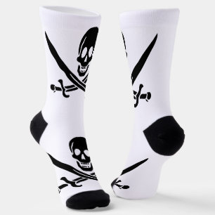 Pirate Flag Skull gekruist zwaarden Sokken