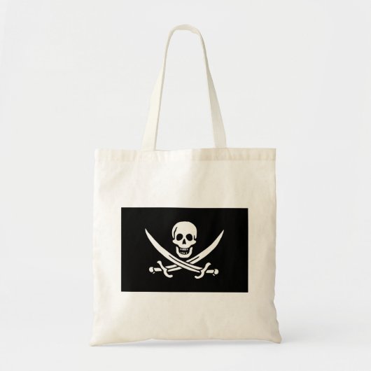 Pirate Flag Skull gekruist zwaarden Tote Bag (Voorkant)