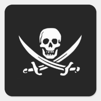 Pirate Flag Vierkante Sticker