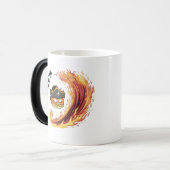 Pirate Flames tasse - Fiery Swashbucking Design (Devant gauche)