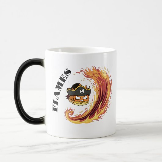 Pirate Flames tasse - Fiery Swashbucking Design (Gauche)