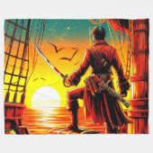Pirate Fleece Deken (Voorkant (Horizontaal))