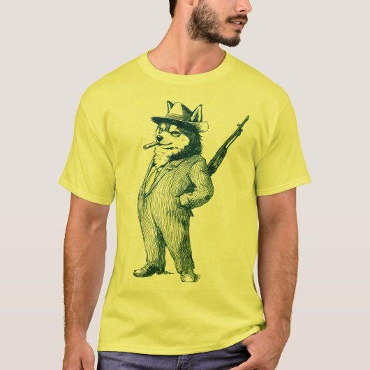 Pirate Fox - Zwaard, Pet, T-shirt (Voorkant)