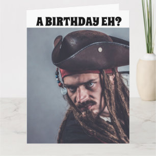 PIRATE FUNNY BIRTHDAY & RUM CARDS KAART