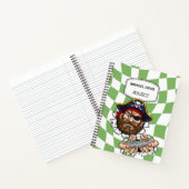 Pirate gamer met videospelcontroller notitieboek (Binnen)