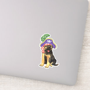 Pirate German Shepherd Vinyl Sticker