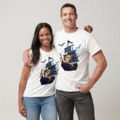 Pirate Ghost Ship � T-shirt Halloween Épouvantable (Unisexe)