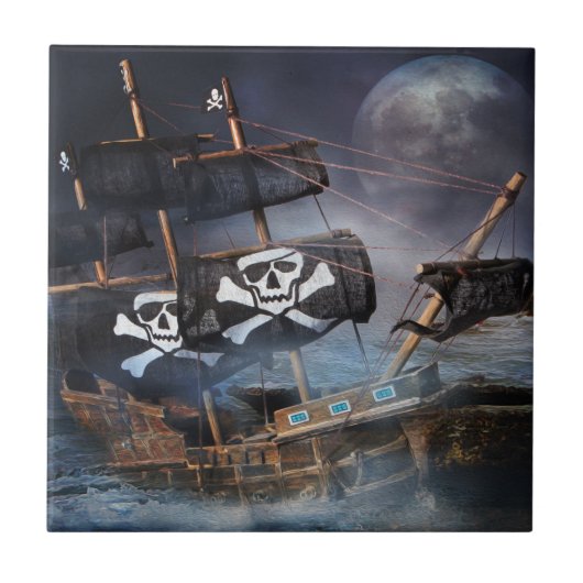 PIRATE GHOST SHIP TEGELTJE (Voorkant)
