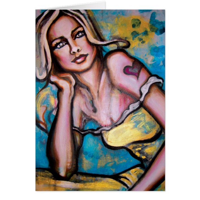 "Pirate Girl" Art-printkaart (Voorkant)