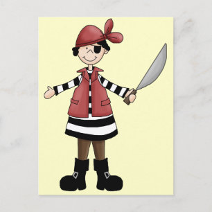 Pirate Girl Briefkaart