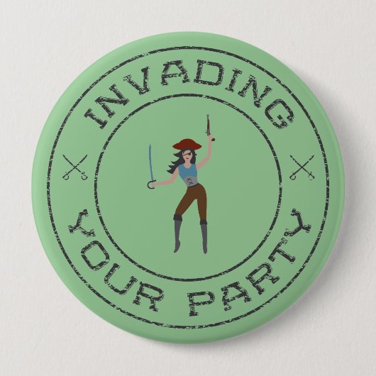 Pirate Girl Button (Voorkant)