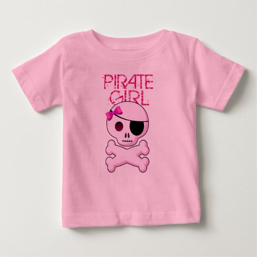 Pirate Girl - Fête Pirate de l'enfant TShirt (Devant)