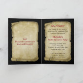 Pirate Girl Halloween Party Invitation (Intérieur)